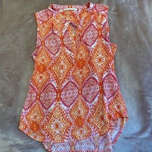 Orange and pink tank top